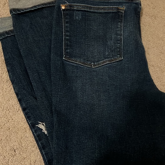 Judy Blue Dark Denim Distressed Jeans - Picture 3 of 3